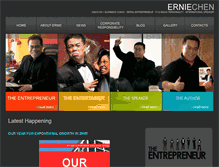 Tablet Screenshot of erniechen.com